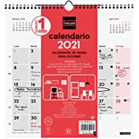 Los mejores  - Finocam - Calendario Neutro de pared 2021 Escribir Español